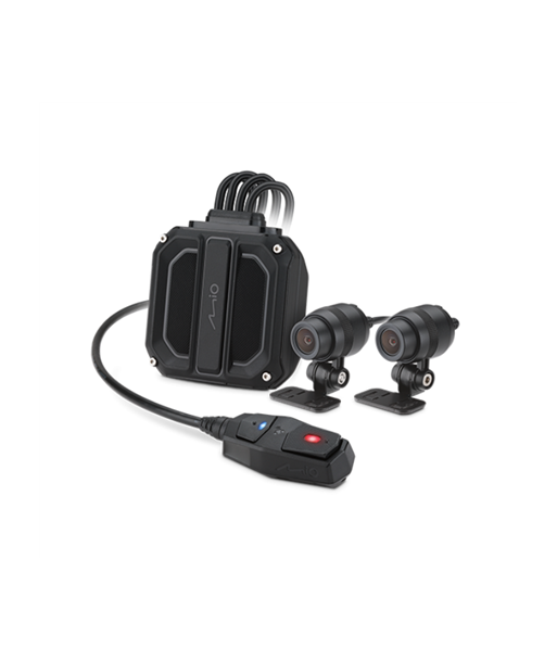 Mio, MiVue M820WD dual-lens motorcycle driving recorder, Receive five satellite GPS, Wi-Fi
