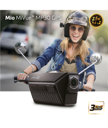 Mio | MiVue MP30 Dual 2.5K Rider Dash Cam | GPS (satellite)