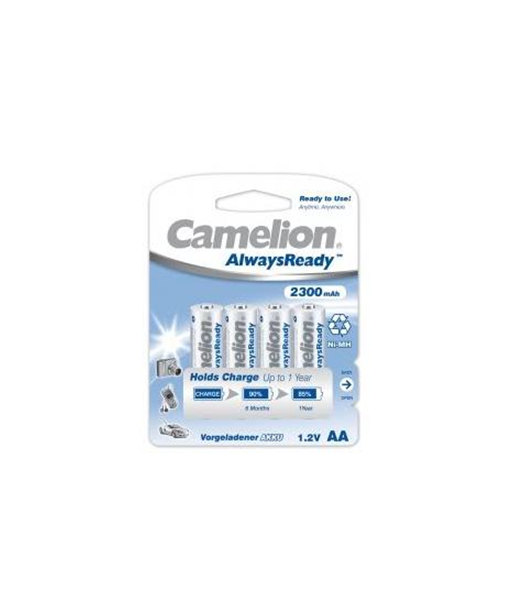 Camelion AA/HR6, 2300 mAh, AlwaysReady Rechargeable Batteries Ni-MH, 4 pc(s)