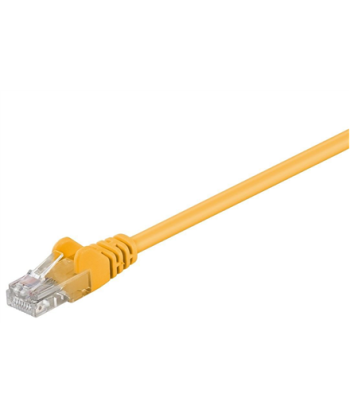 Goobay, CAT 5e patch cable, U/UTP, 95556, Yellow RJ45 male (8P8C), RJ45 male (8P8C)