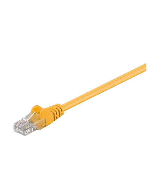 Goobay, CAT 5e patch cable, U/UTP, 95556, Yellow RJ45 male (8P8C), RJ45 male (8P8C)