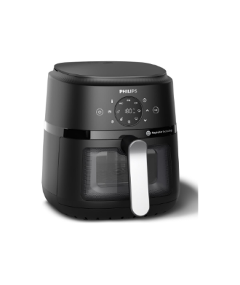 Philips Airfryer, NA221/00 2000 series, Power 1500 W, Capacity 4.2 L, Rapid Air technology, Black/Silver
