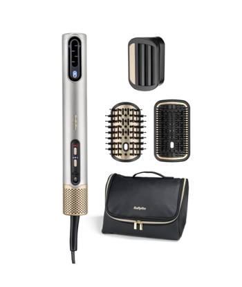 BABYLISS, Hair styling comb, Air Wand AS6555E, Ion conditioning, Number of heating levels 4, 1600 W, Chrome