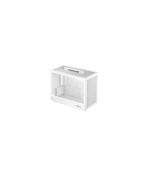 Deepcool Case, CH160 PLUS WH, White, Micro ATX, Power supply included No