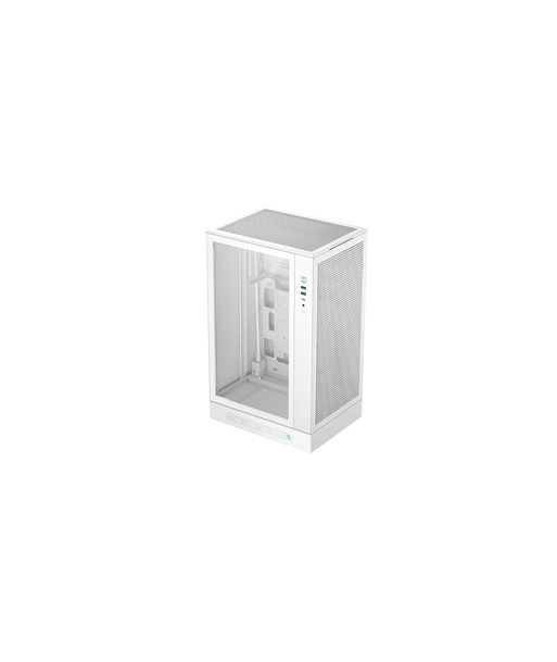 Deepcool Case, CH270 DIGITAL WH, White, Mini Tower, Power supply included No