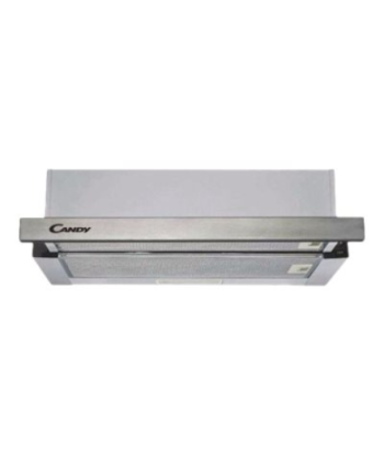 Candy CBT625/2X/1 Hood, B, Telescopic, Built-in, Width 60 cm, Extraction power 332 m³/h, Mechanical control, Silver
