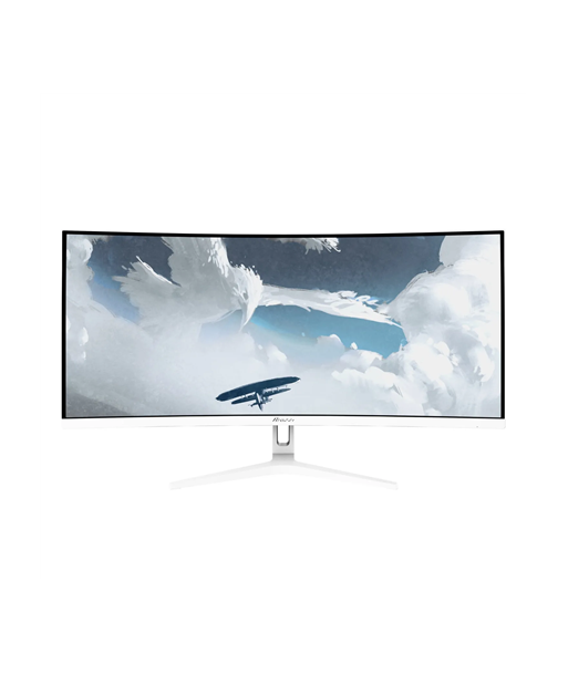 Arozzi Nova 34" VA, 165Hz, Computer Monitor- White | Arozzi