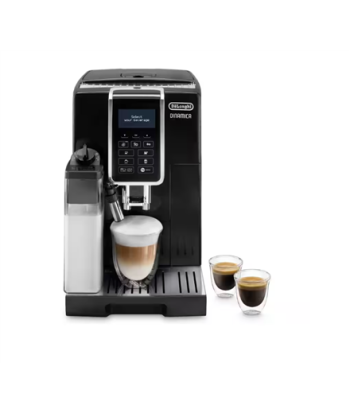 Кофеварка Delonghi, Dinamica ECAM 350.55 B, Pump pressure 15 bar, Built-in milk frother, Automatic, 1450 W, Black