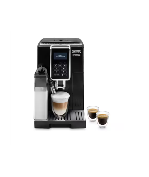 Кофеварка Delonghi, Dinamica ECAM 350.55 B, Pump pressure 15 bar, Built-in milk frother, Automatic, 1450 W, Black