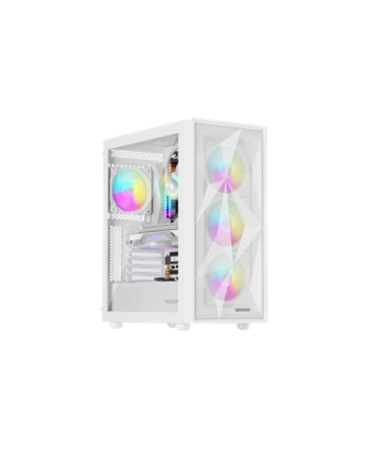 Genesis Gaming PC Case, Diaxid 605 ARGB, White, Midi Tower, Power supply included No