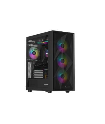 Genesis Gaming PC Case, Diaxid 605 ARGB, Black, Midi Tower, Power supply included No