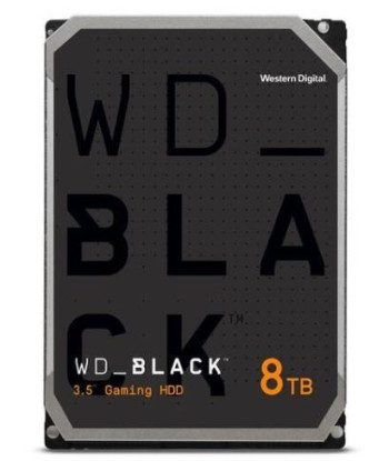 HDD WESTERN DIGITAL Black 8TB SATA 256 MB 7200 rpm 3,5" WD8001FZBX