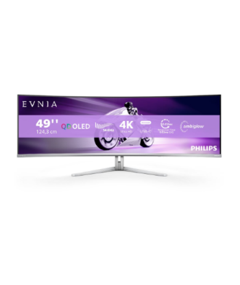 Philips, 49M2C8900L/00, 49", OLED, 32:9, 144 Hz, 0.03 ms, 5120 x 1440 pixels, HDMI ports quantity 2, Warranty 24 month(s)