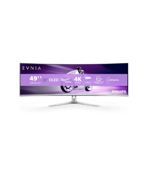 Philips, 49M2C8900L/00, 49", OLED, 32:9, 144 Hz, 0.03 ms, 5120 x 1440 pixels, HDMI ports quantity 2, Warranty 24 month(s)