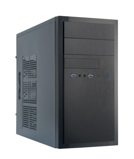 Case CHIEFTEC MiniTower MicroATX Colour Black HT-01B-OP