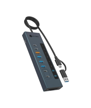 Icy Box USB Hub 11-in-1 USB-C Hub USB 3.2 Gen 2 PD