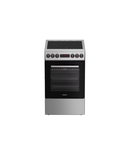 Pliit INDESIT, IS5V8CSX/P, Hob type Ceramic, Oven type Electric, Stainless Steel, Width 50 cm, Grilling, Depth 60 cm, 55 L