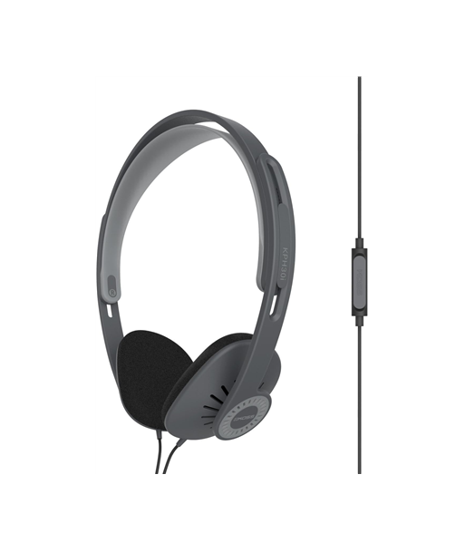 Koss, Headphones, KPH30iK, Wired, On-Ear, Microphone, Stealth Grey