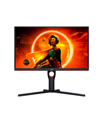 AOC, Monitor, 25G3ZM/BK, 24.5", VA, FHD, 16:9, 240 Hz, 1 ms, 1920 x 1080, 300 cd/m², HDMI ports quantity 2, Black/Red