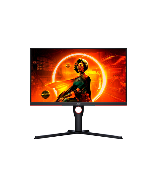 AOC, Monitor, 25G3ZM/BK, 24.5", VA, FHD, 16:9, 240 Hz, 1 ms, 1920 x 1080, 300 cd/m², HDMI ports quantity 2, Black/Red