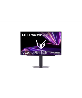 LG, 27GX704A-B, 27", OLED, 16:9, 240 Hz, 0.03 ms, 2560 x 1440 pixels, 250 cd/m², HDMI ports quantity 2