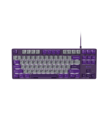 Fury, Kanabo K2, Gaming Keyboard, Wired, US, Gray/Purple, USB Type-A, Linear
