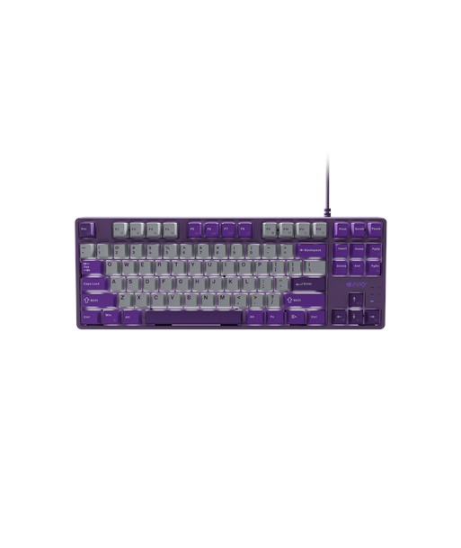 Клавиатура Fury, Kanabo K2, Gaming, Wired, US, Gray/Purple, USB Type-A, Linear