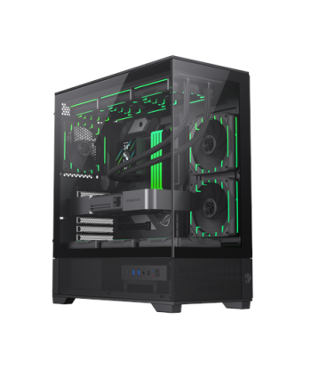 Gamemax Case, VISTA 2 AB, Black, Midi Tower, Power supply included No
