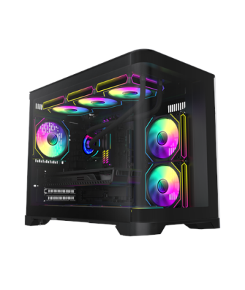 Gamemax Case, HYPE-M BK, Black, Micro, Power supply included No