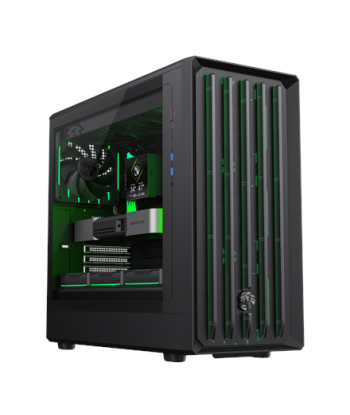 Gamemax Case, CLAW 460 BK, Black, Mid-Tower, Power supply included No