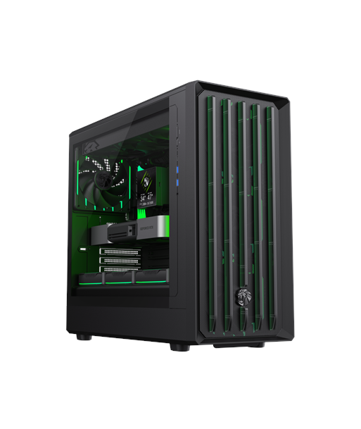 Gamemax Case, CLAW 460 BK, Black, Mid-Tower, Power supply included No