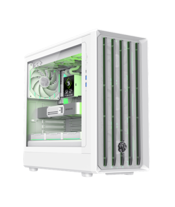 Gamemax Case, CLAW 460 WH, White, Mid-Tower, Power supply included No