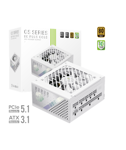 Gamemax Power Supply, 80 PLUS, Gold | GS 750G WH | 750 W