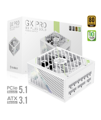 Gamemax Power Supply, 80 PLUS, Gold | GX PRO 1250G WH | 1250 W