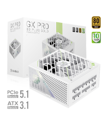 Gamemax Power Supply, 80 PLUS, Gold | GX PRO 1050G WH | 1050 W
