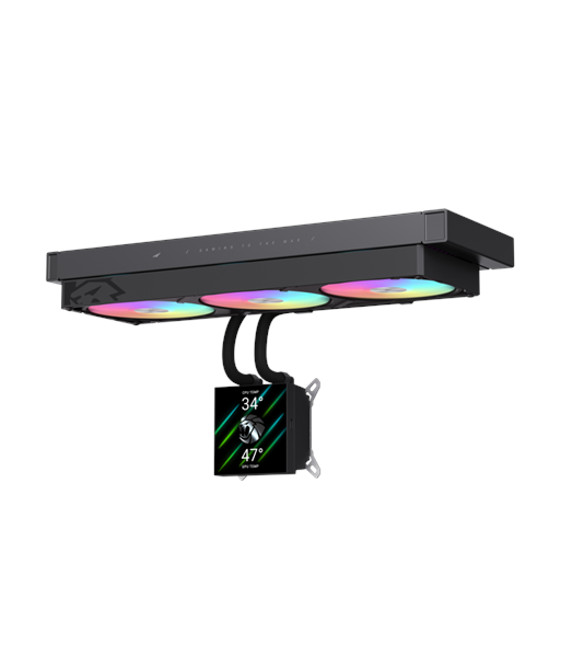 Gamemax CPU Liquid Cooler | GLACIER 360 LCD BK | Intel, AMD