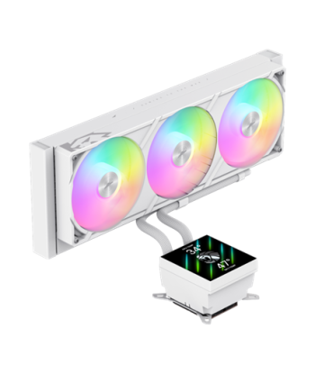Gamemax CPU Liquid Cooler | GLACIER 360 LCD WH | Intel, AMD