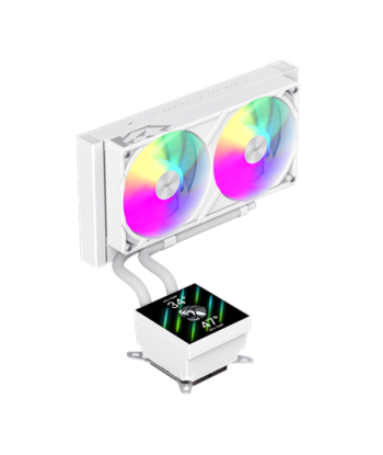 Gamemax CPU Liquid Cooler | GLACIER 240 LCD WH | Intel, AMD