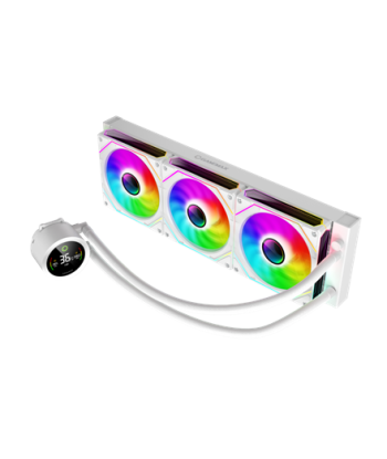 Gamemax, CPU Liquid cooler, ICEBURG 360 DIGITAL, White