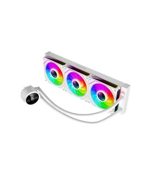Gamemax, CPU Liquid cooler, ICEBURG 360 DIGITAL, White