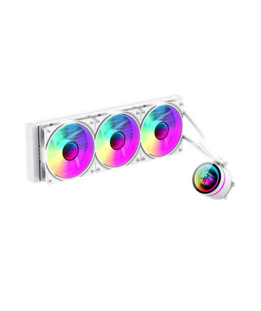 Gamemax, CPU Liquid cooler, ICEBURG 360 INFINITY, White