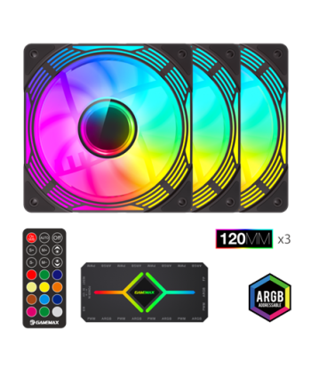 Gamemax, Case fan, KF300 BK, Black