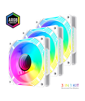 Gamemax, Case fan, KF300R BK, White