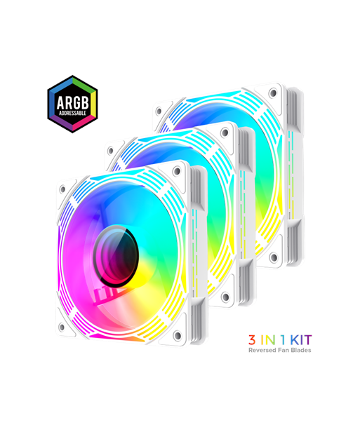 Gamemax, Case fan, KF300R BK, White