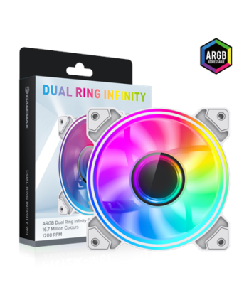 Gamemax, Case fan, DUAL RING INFINITY, White