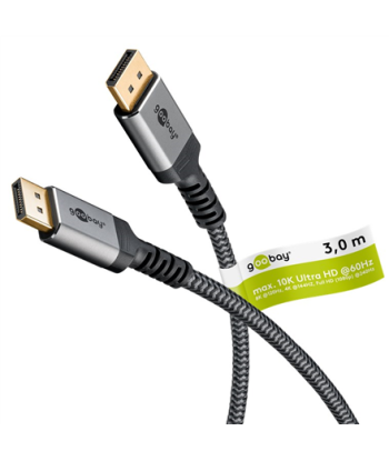 Goobay DisplayPort Cable 2.0/2.1, 80 Gbit/s | 75686 | DisplayPort to DisplayPort