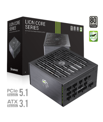 Gamemax Power Supply, 80 PLUS, Platinum | LION CORE 1200P | 1200 W