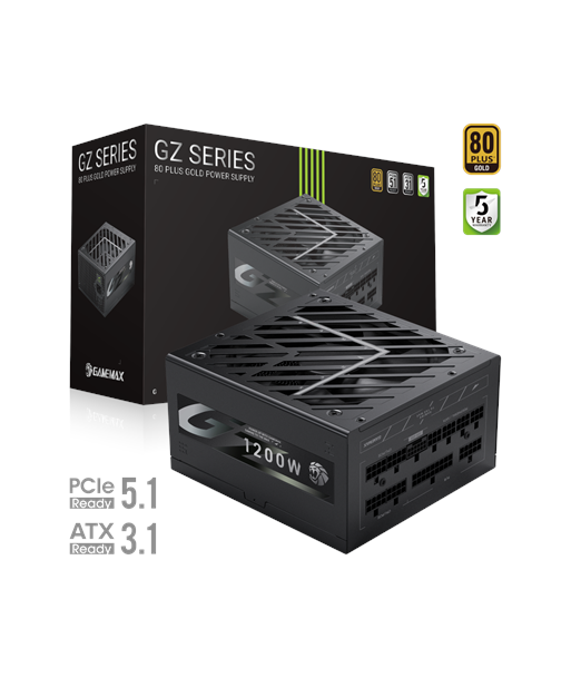 Gamemax Power Supply, 80 PLUS, Gold | GZ 1200G | 1200 W
