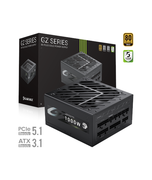 Gamemax Power Supply, 80 PLUS, Gold | GZ 1000G | 1000 W