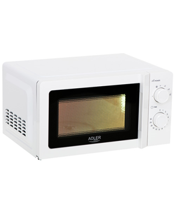 Adler Microwave Oven AD 6205 Free standing, 700 W, White, 5, Defrost, 20 L